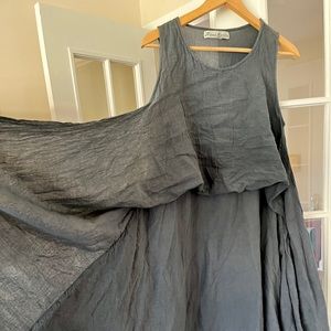 JP and Mattie Gray Cotton Crinkle dress. Size M.